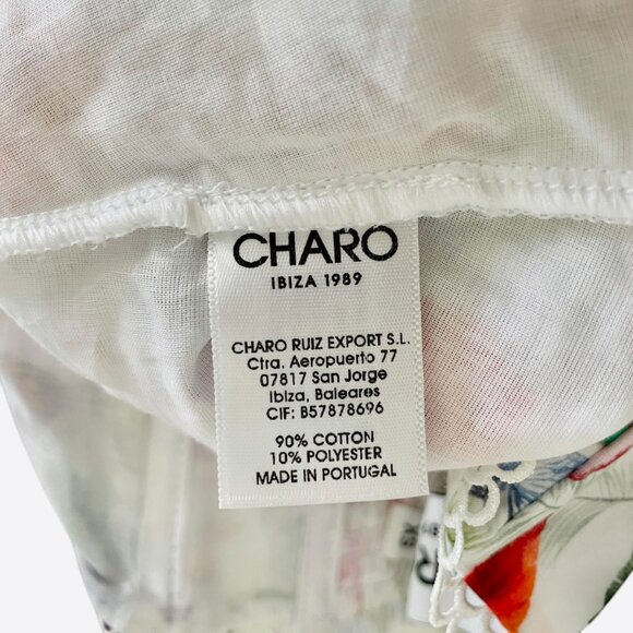 Charo Ruiz Danny Dress XS White Borbo Butterfly Halter Maxi Dress - Picture 6 of 8